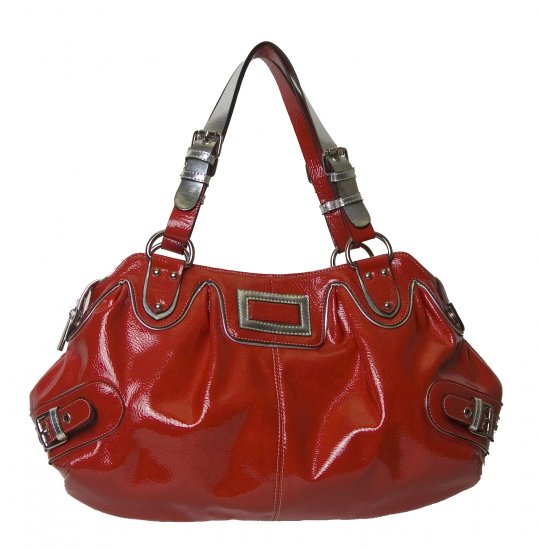 RED SHOULDER HANDBAG