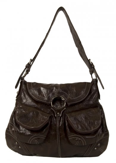 BROWN SQUARE HANDBAG