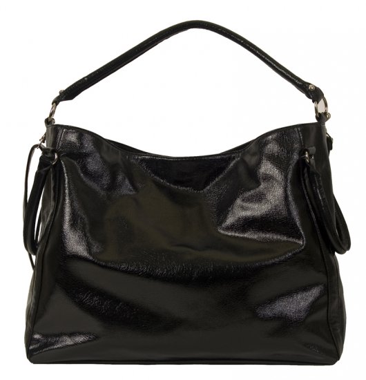 BLACK PU HANDBAG