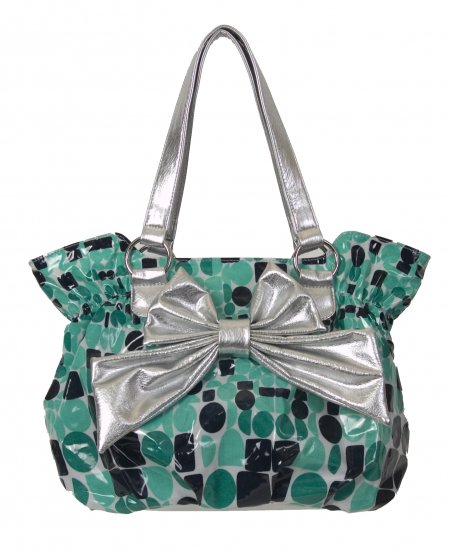 BLUE SILVER HANDBAG