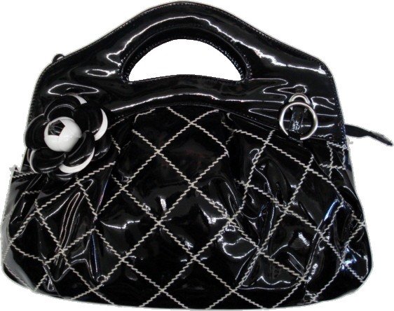 BLACK PU HANDBAG