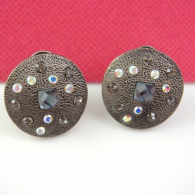 Fashion crystal Clip Earring