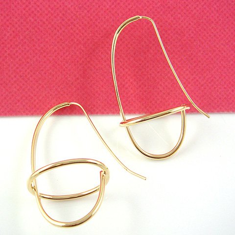 Gold Fashion Design Earring