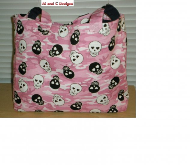 Pink Skull totebag