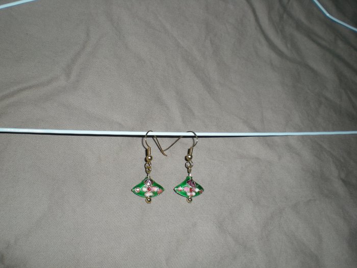 Asian fan earrings