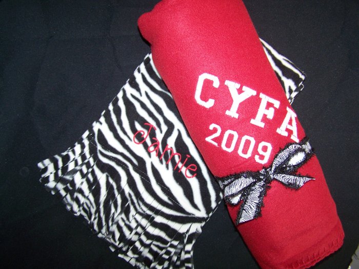 Personalized fleece blanket