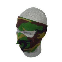 Cold Weather Headwear Neoprene Face Mask - Woodland Camouflage