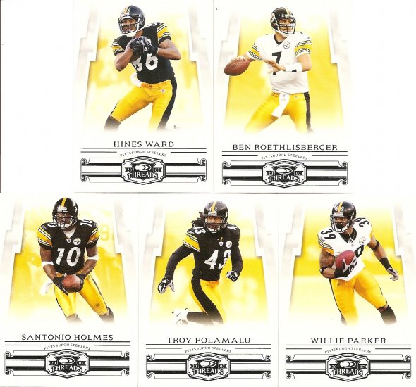 2007 Pittsburgh Steelers Donruss Threads Base Team Set