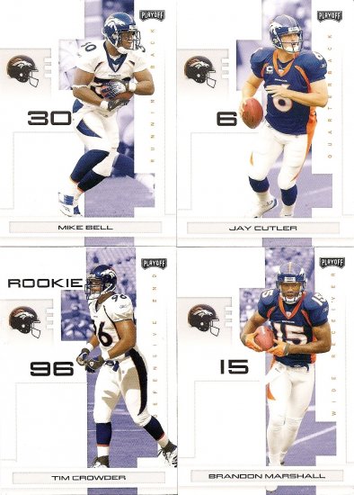 2007 Denver Broncos NFL Playoffs Team Set