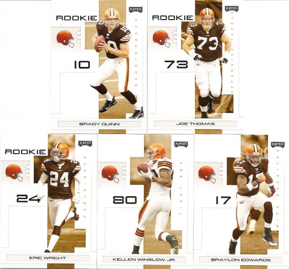 2007 Cleveland Browns NFL Playoffs Team Set
