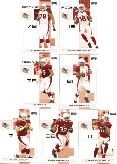 2007 Arizona Cardinals NFL Playoffs Team Set