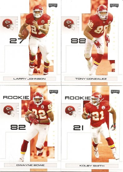 2007 Kansas City Chiefs NFL Playoffs Team Set