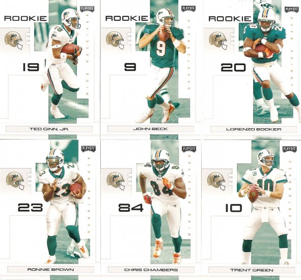 2007 Miami Dolphins NFL Playoffs Team Set
