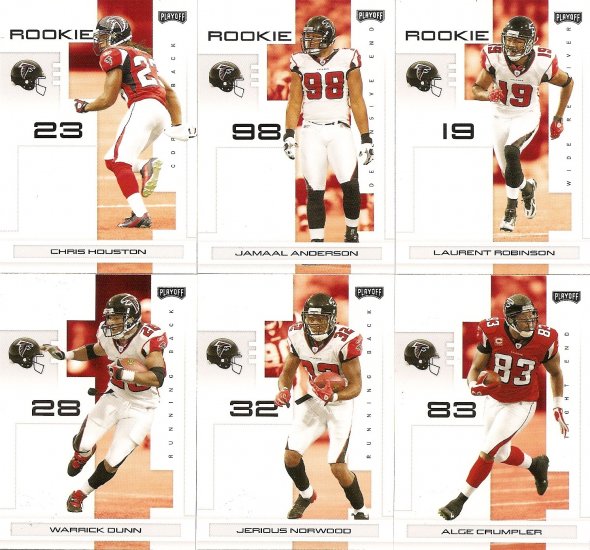 2007 Atlanta Falcons NFL Playoffs Team Set