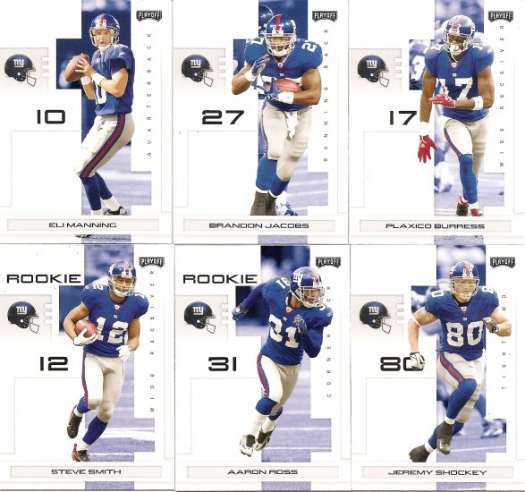 2007 New York Giants NFL Playoffs Team Set