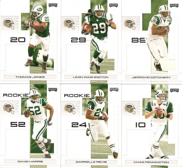 2007 New York Jets NFL Playoffs Team Set