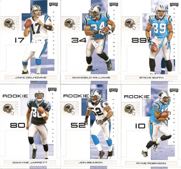 2007 Carolina Panthers NFL Playoffs Team Set