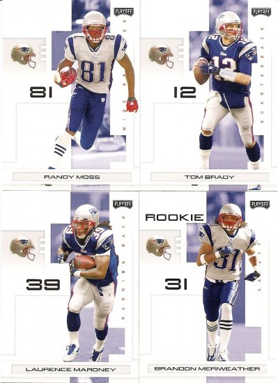 2007 New England Patriots NFL Playoffs Team Set