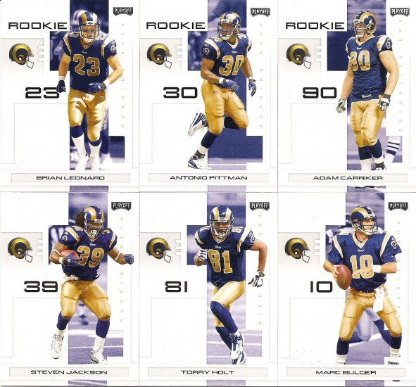 2007 Saint Louis Rams NFL Playoffs Team Set