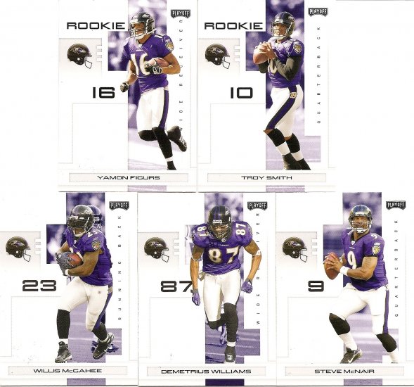 2007 Baltimore Ravens NFL Playoffs Team Set