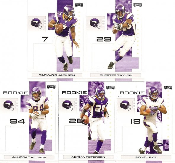 2007 Minnesota Vikings NFL Playoffs Team Set