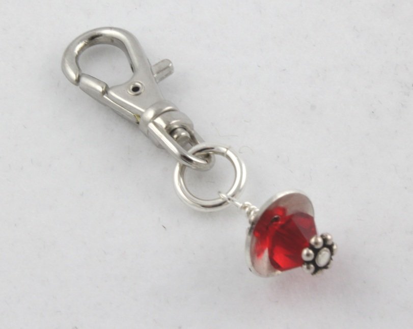 Birthstone Personalized Zipper Pull Child Girl