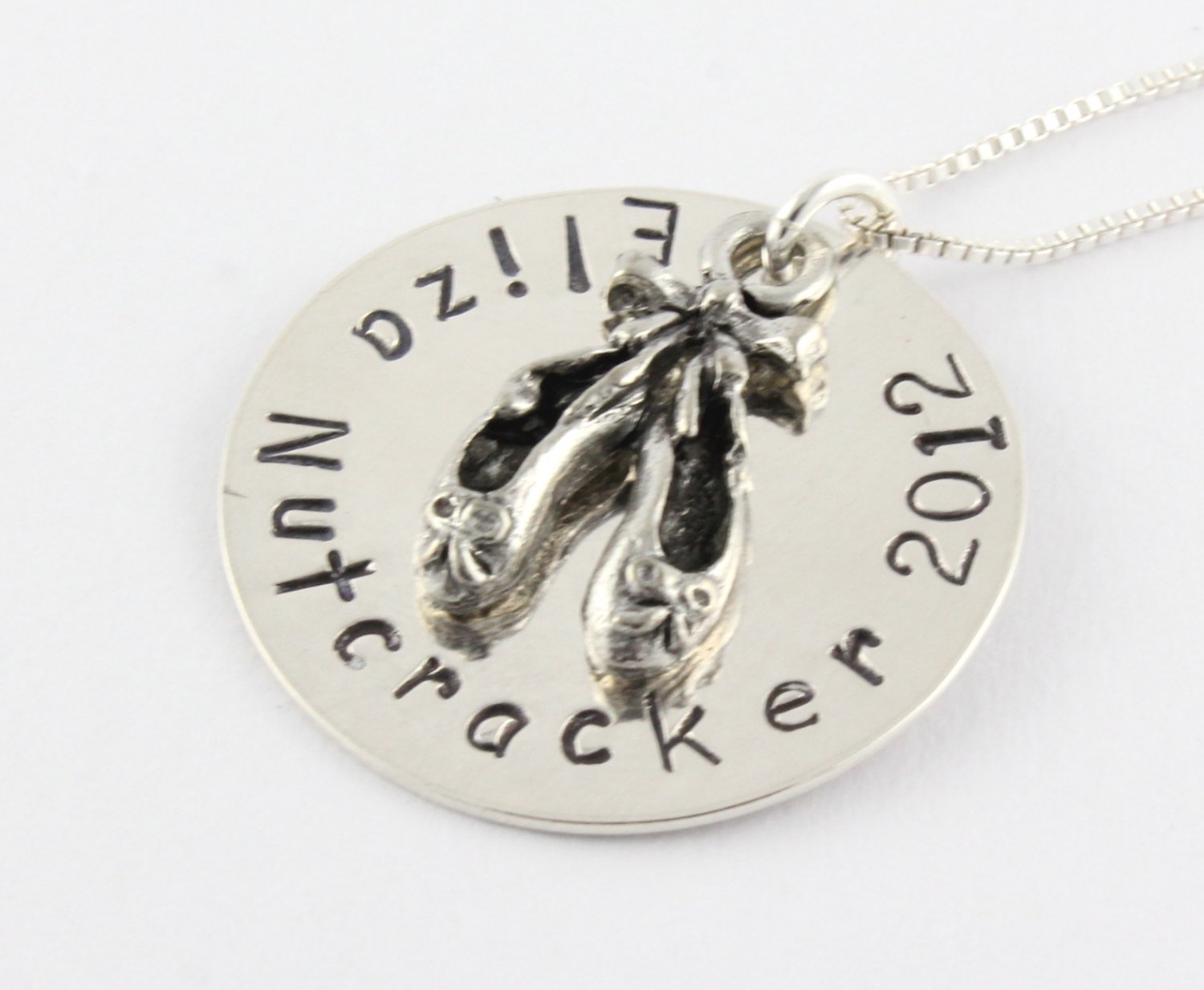 Ballet Ballerina Necklace Custom Personalized Sterling Silver N095