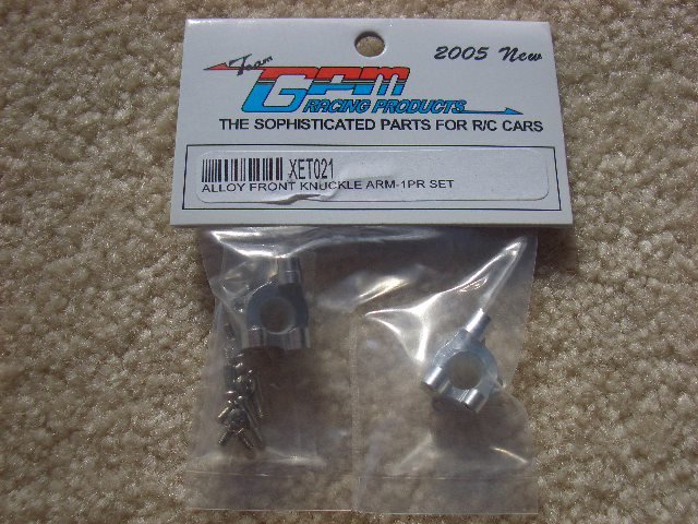 XET021-Alloy front knuckle arm (Silver)