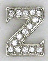 Z Letter Initial Sterling Silver Pendant Necklace