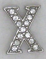X Letter Initial Sterling Silver Pendant Necklace