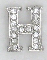 H Letter Initial Sterling Silver Pendant Necklace