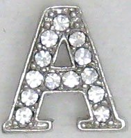 A Letter Initial Sterling Silver Pendant Necklace
