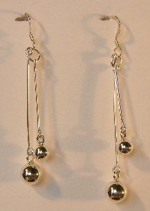 138(Inventory#) Custom design earrings 100% silver