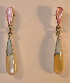 110(Inventory#) Water drop earring 100% silver