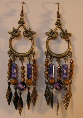 131(Inventory#) Fashion long beads earrings