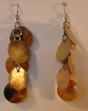128(Inventory#) Fashion gold beads earrings