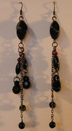 126(Inventory#) Fashion long dangling earrings