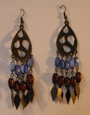 123(Inventory#) Fashion long dangling earrings