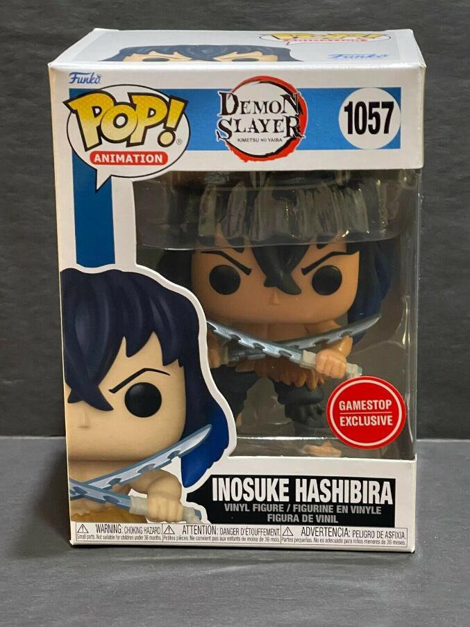 Demon Slayer Inosuke Hashibira Unmasked 1057 Funko Pop Vinyl Figure