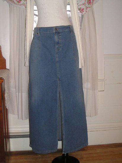 LEVI STRAUSS JEAN SKIRT TALL LONG LEVIS PLUS SIZE 18