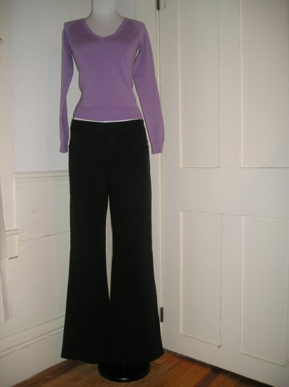 BANANA REPUBLIC MARTIN PANTS BLACK SEQUIN TUXEDO TALL LONG EVENING SIZE 10 M