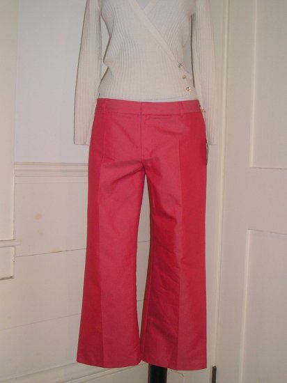 QUE PANTS SIZE 10 LOW RISE FLARE BOYS CUT NWT $188