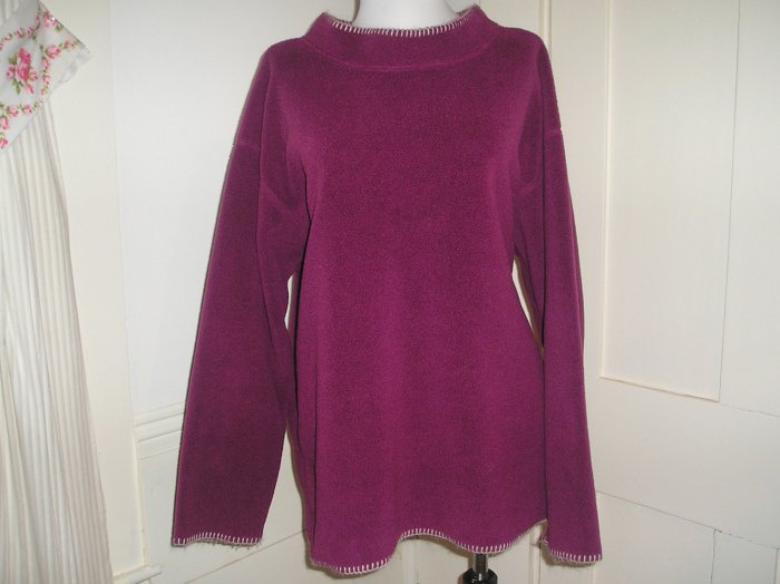 FLEECE SHIRT SIZE XL EMS EXTRA LARGE MAUVE
