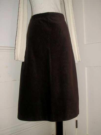 GAP SKIRT SIZE 16 BROWN CORDUROY CHOCOLATE