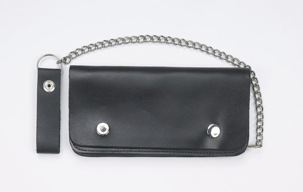 MCAARGAC51 BLACK 8" BI-FOLD CHAIN WALLET