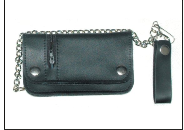 MCAARGW7 / BLACK WALLET WITH ZIPPER