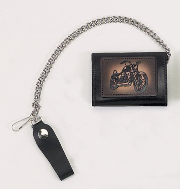 MCAARGAC55 /MOTORCYCLE TRIFOLD BIKER CHAIN WALLETS