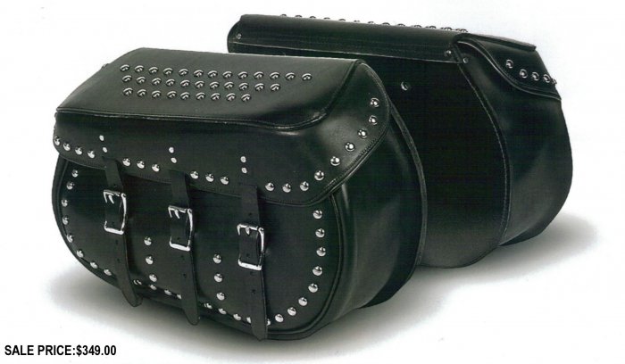 MCAARGH795SP HEAVY DUTY TRADITIONAL BOLT-ON SADDLE BAG WITH PIPING