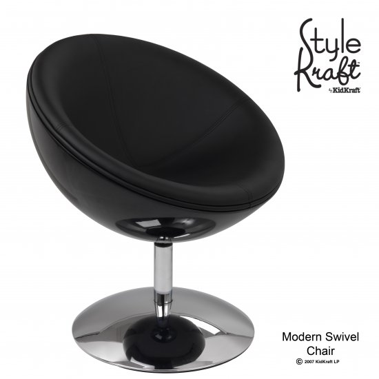 Modern Swivel Chair - Black Item # 00220