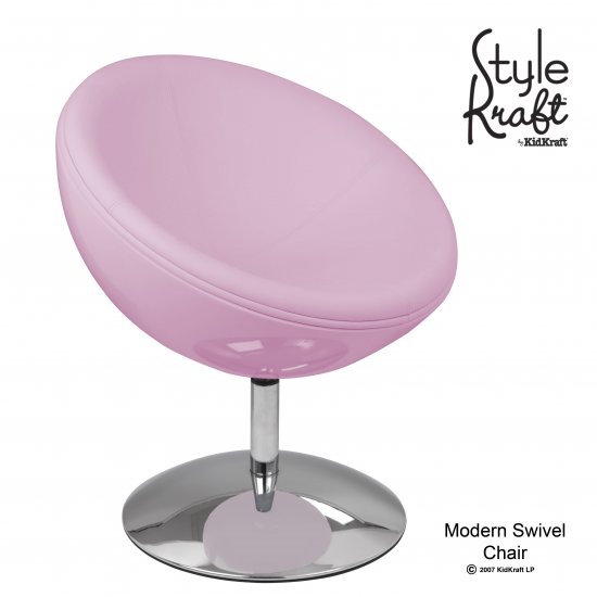 Modern Swivel Chair - Pink Item # 00222